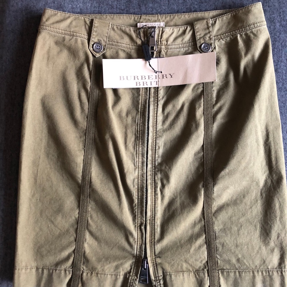 NWT Burberry Brit Skirt - Khaki Green